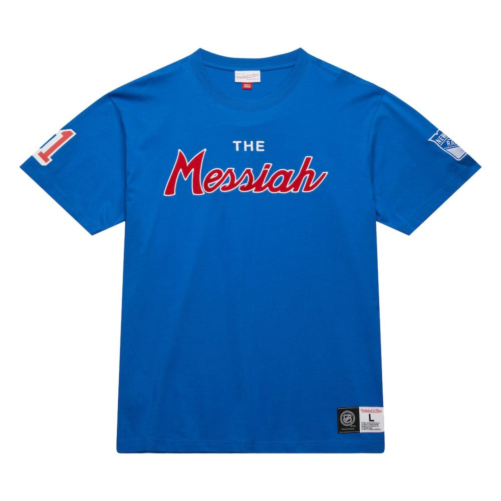 Mark Messier New York Rangers Mitchell & Ness Premium Nickname Vintage Logo T-Shirt -  NHL T-shirts