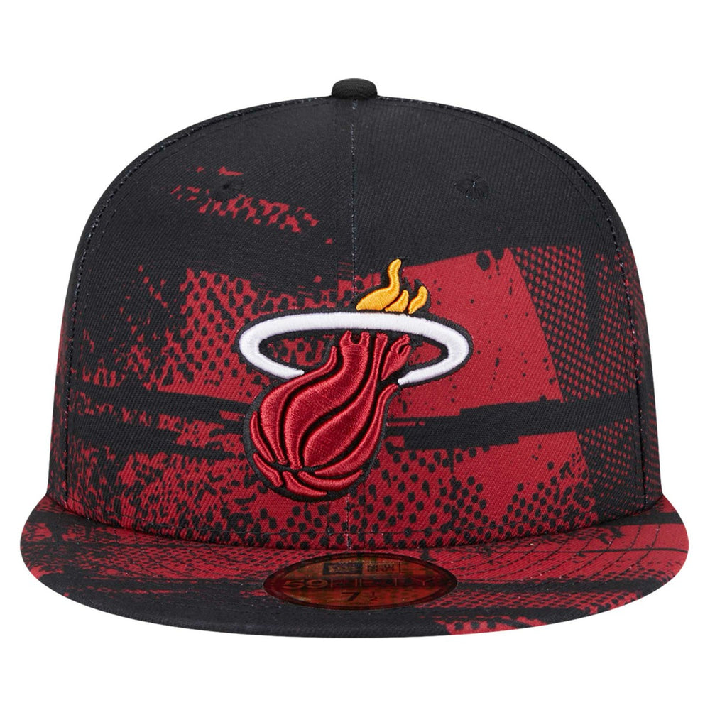 Black Miami Heat Tip-Off 59FIFTY Fitted Hat | NBA