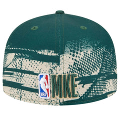 Hunter Green Milwaukee Bucks Tip-Off 59FIFTY Fitted Hat | NBA