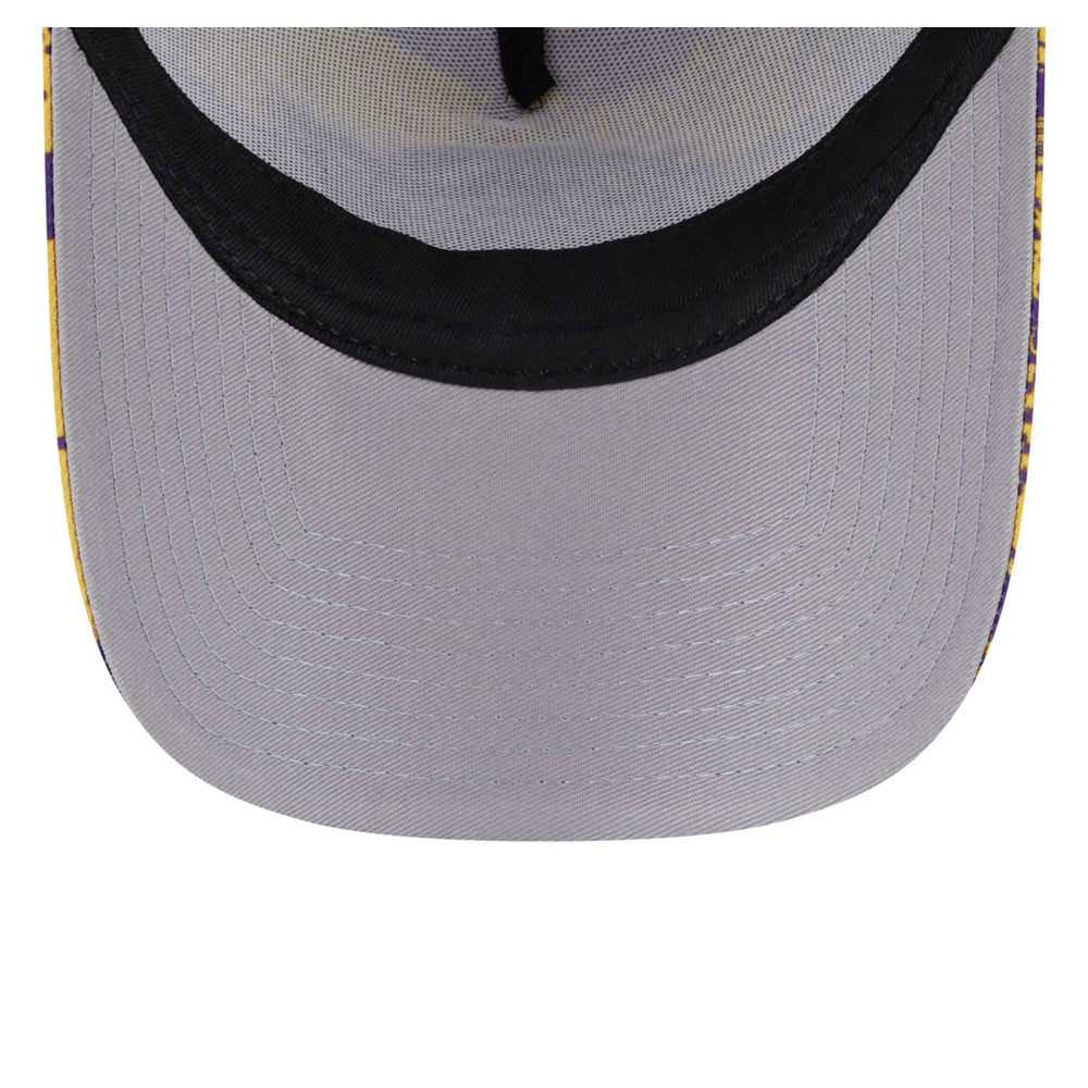 Purple/Gold Los Angeles Lakers Tip Off A-Frame Trucker 9FORTY Adjustable Hat | NBA
