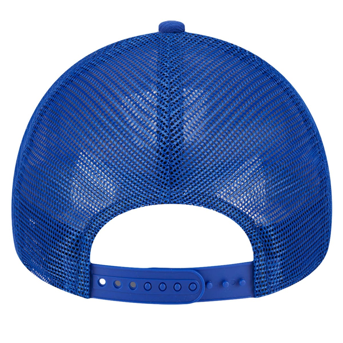 Blue/Orange New York Knicks Tip Off A-Frame Trucker 9FORTY Adjustable Hat | NBA