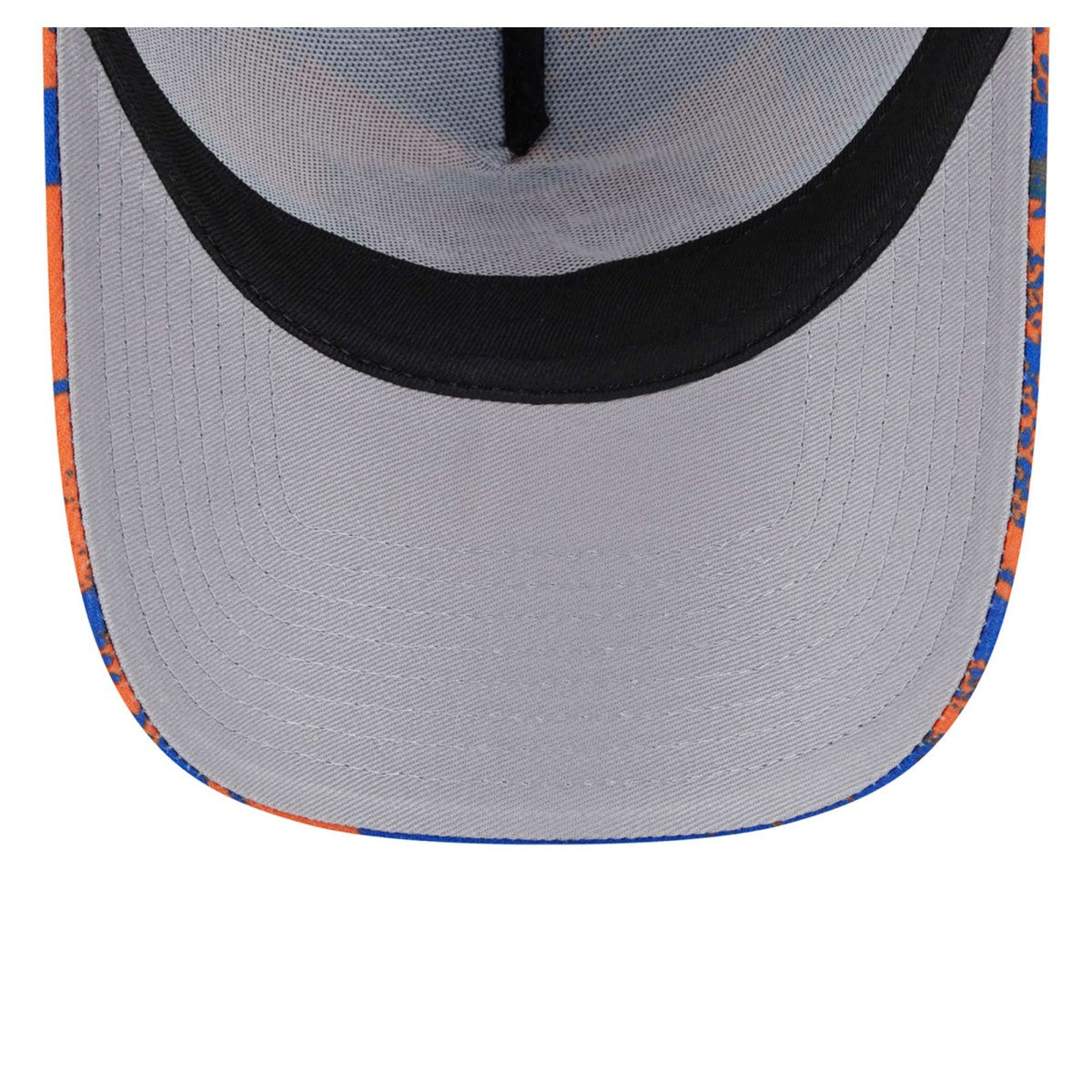 Blue/Orange New York Knicks Tip Off A-Frame Trucker 9FORTY Adjustable Hat | NBA