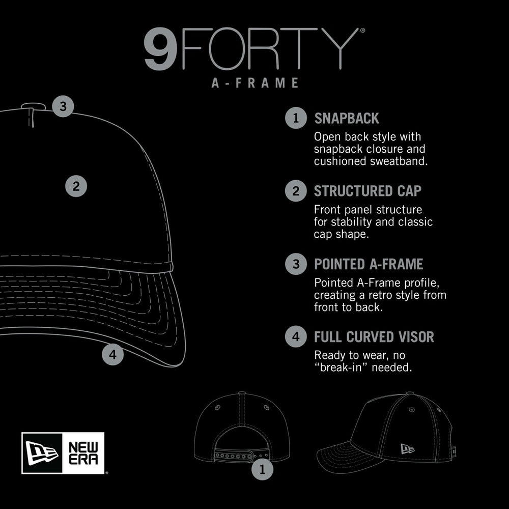 Blue/Orange New York Knicks Tip Off A-Frame Trucker 9FORTY Adjustable Hat | NBA