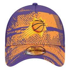 Purple/Orange Phoenix Suns Tip Off A-Frame Trucker 9FORTY Adjustable Hat | NBA