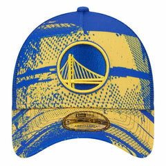 Royal/Gold Golden State Warriors Tip Off A-Frame Trucker 9FORTY Adjustable Hat sale | NBA