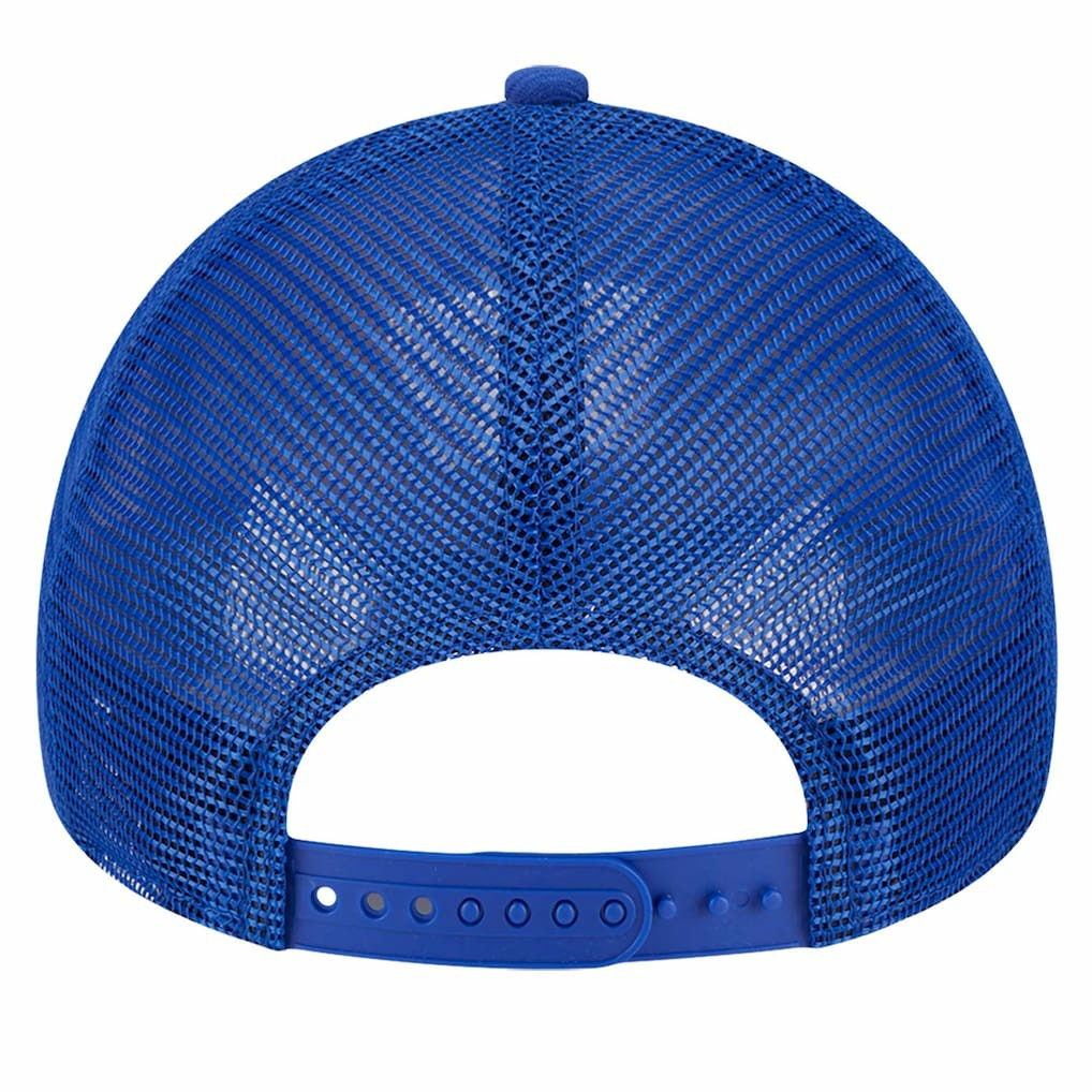 Royal/Gold Golden State Warriors Tip Off A-Frame Trucker 9FORTY Adjustable Hat sale | NBA