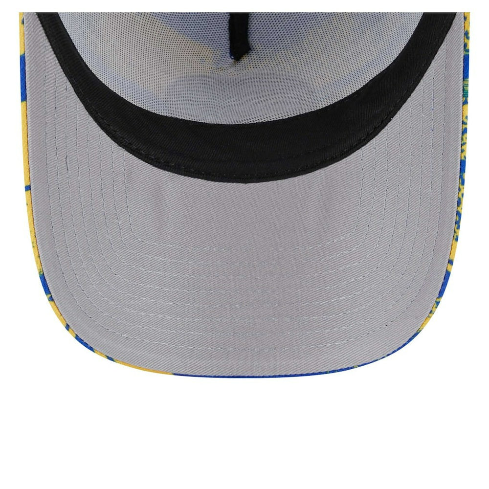 Royal/Gold Golden State Warriors Tip Off A-Frame Trucker 9FORTY Adjustable Hat sale | NBA