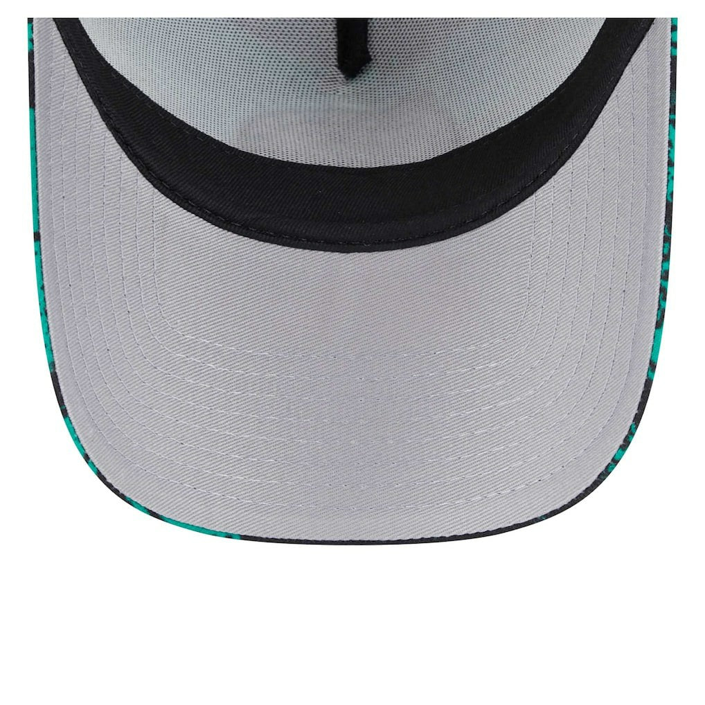 Black/Kelly Green Boston Celtics Tip Off A-Frame Trucker 9FORTY Adjustable Hat | NBA