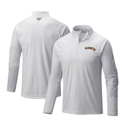 San Francisco Giants Columbia Terminal Tackle Omni-Shade Raglan Quarter-Zip Pullover Top - MLB Pullover