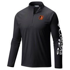 Baltimore Orioles Columbia Terminal Tackle Omni-Shade Raglan Quarter-Zip Pullover Top - MLB Pullover