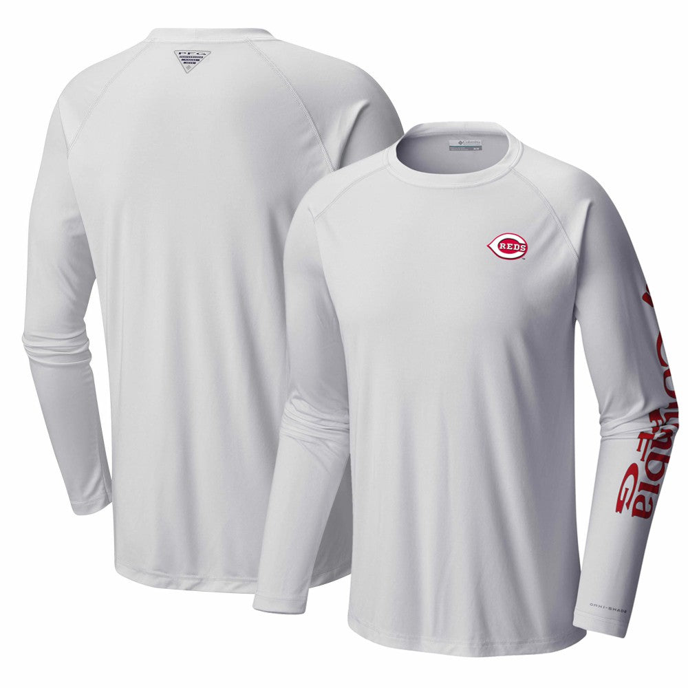 Cincinnati Reds Columbia Terminal Tackle Long Sleeve T-Shirt - MLB T-shirts