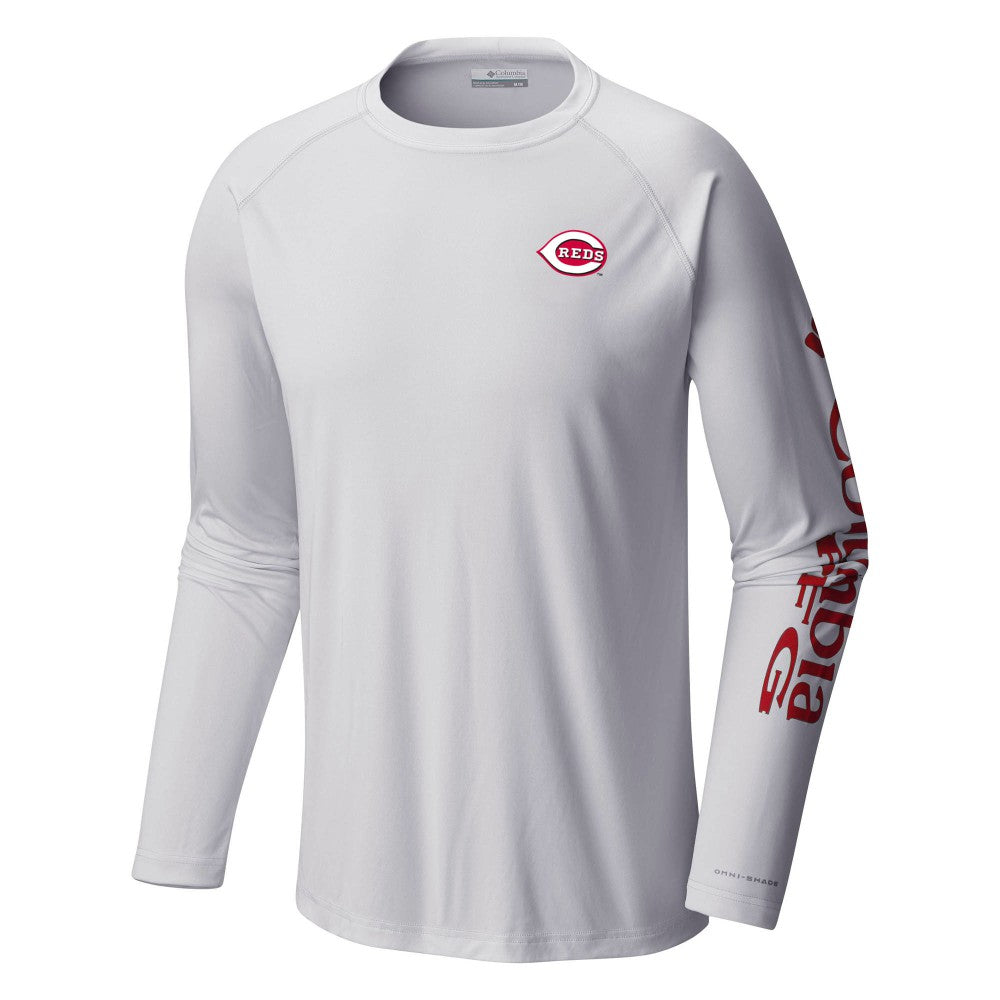 Cincinnati Reds Columbia Terminal Tackle Long Sleeve T-Shirt - MLB T-shirts