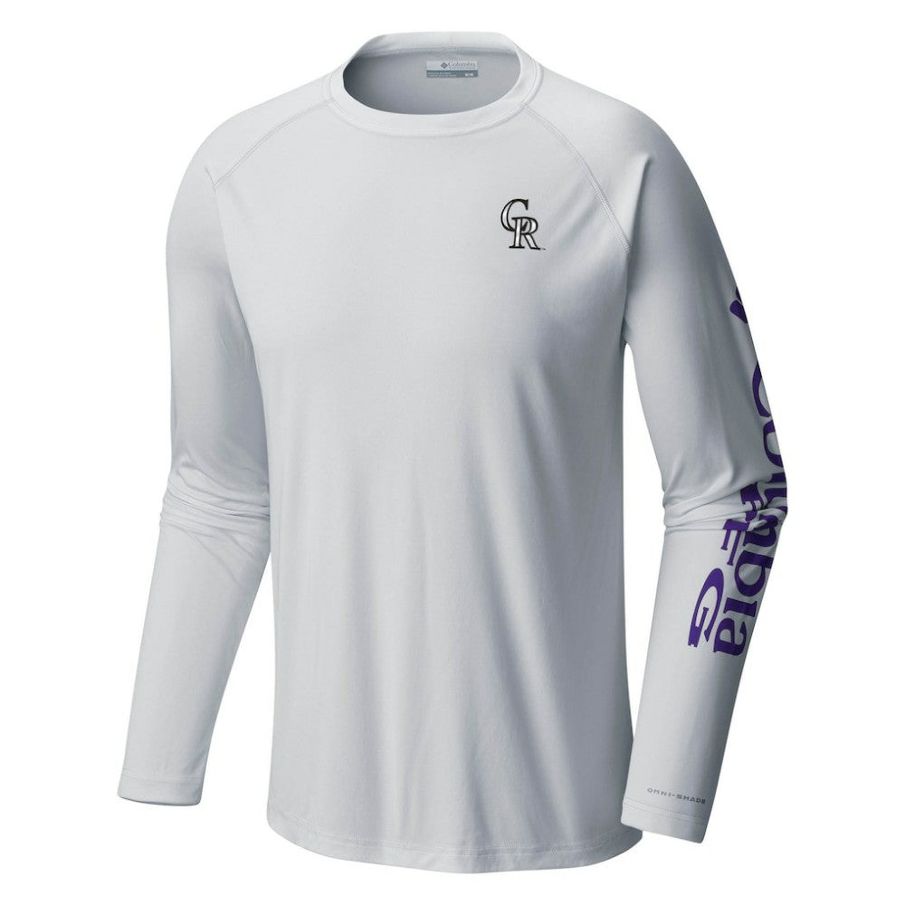 Colorado Rockies Columbia Terminal Tackle Long Sleeve T-Shirt - MLB T-shirts