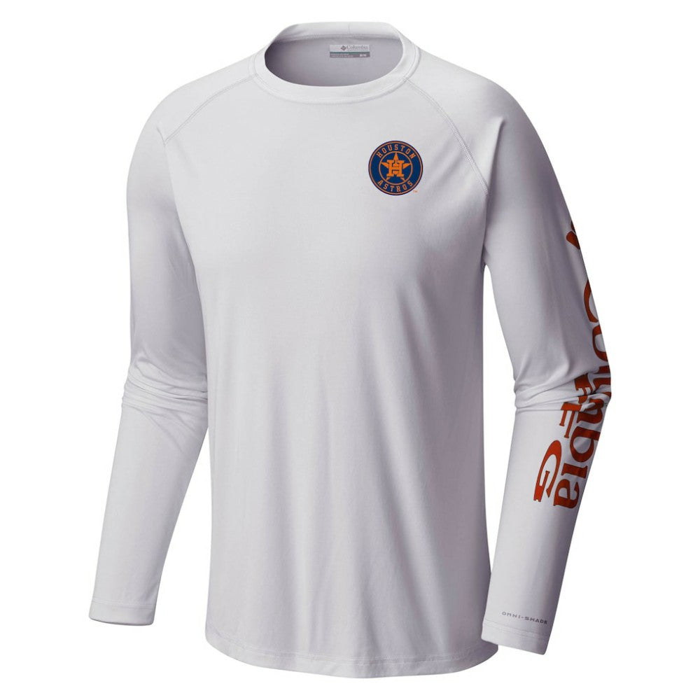 Houston Astros Columbia Terminal Tackle Long Sleeve T-Shirt - MLB T-shirts