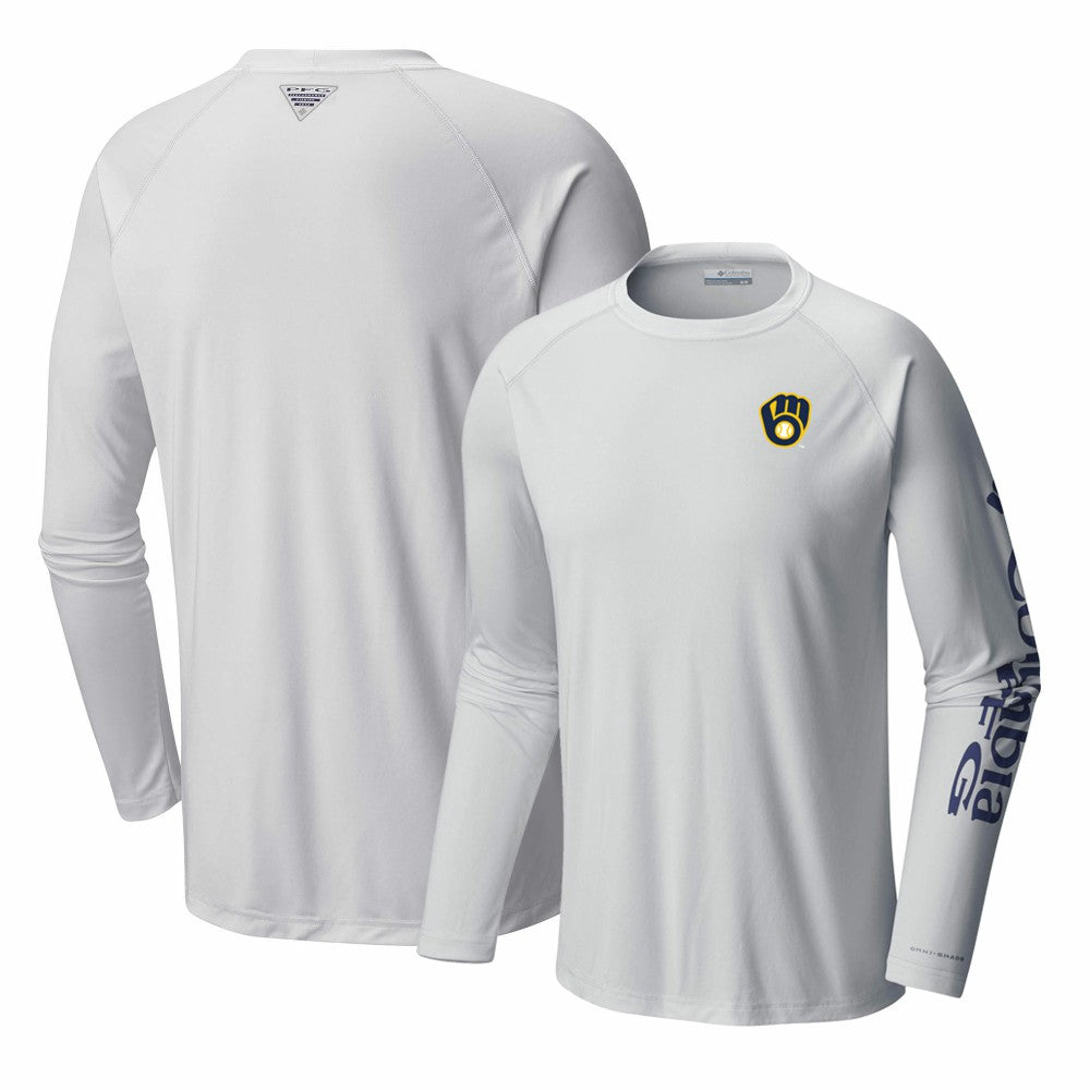 Milwaukee Brewers Columbia Terminal Tackle Long Sleeve T-Shirt - MLB T-shirts