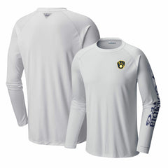 Milwaukee Brewers Columbia Terminal Tackle Long Sleeve T-Shirt - MLB T-shirts
