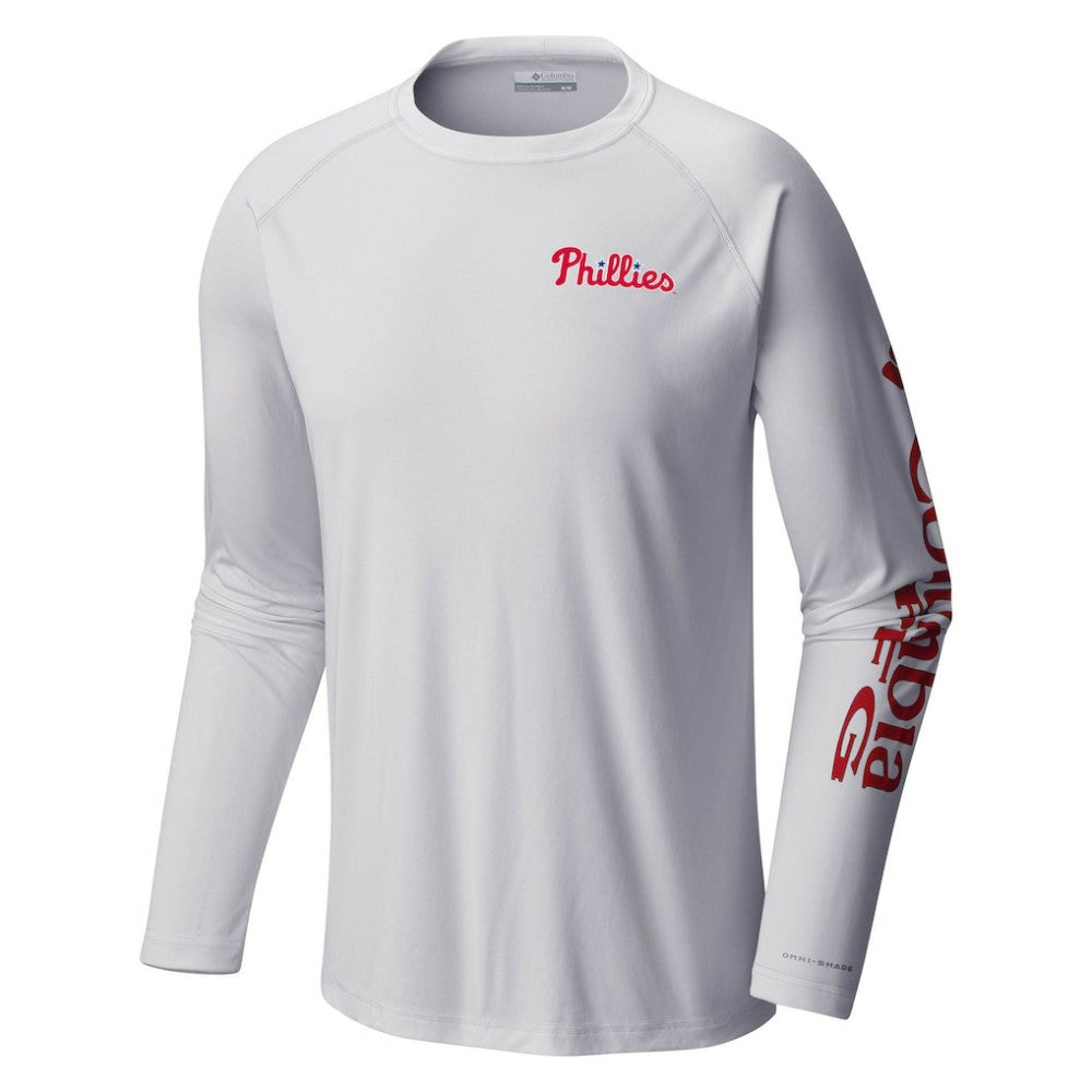 Philadelphia Phillies Columbia Terminal Tackle Long Sleeve T-Shirt - MLB T-shirts