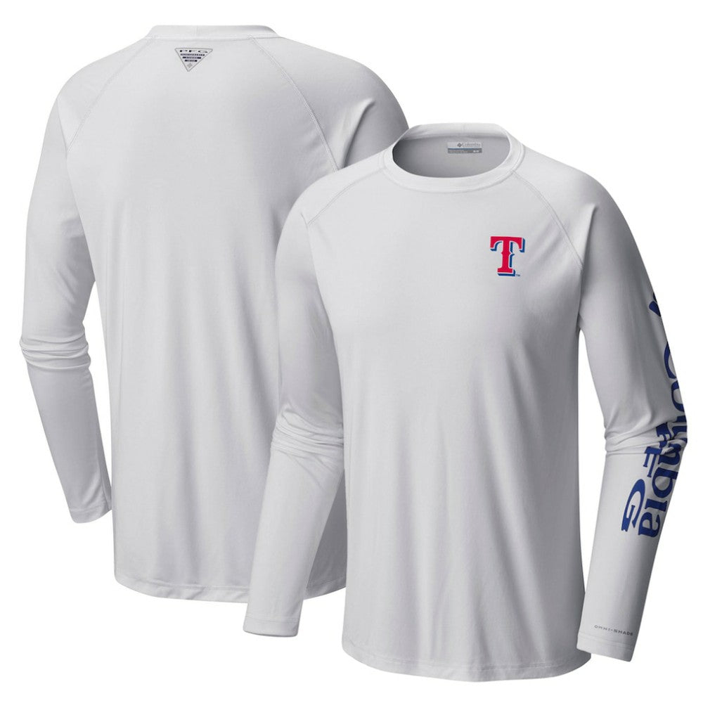 Texas Rangers Columbia Terminal Tackle Long Sleeve T-Shirt - MLB T-shirts