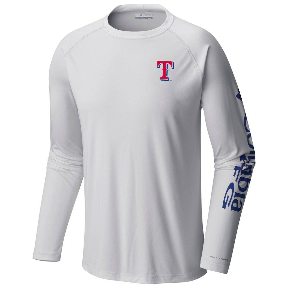 Texas Rangers Columbia Terminal Tackle Long Sleeve T-Shirt - MLB T-shirts