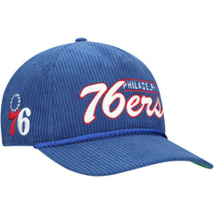 Royal Philadelphia 76ers '47 Double Header Sidepatch Cord Hitch Adjustable Hat | NBA