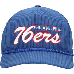 Royal Philadelphia 76ers '47 Double Header Sidepatch Cord Hitch Adjustable Hat | NBA