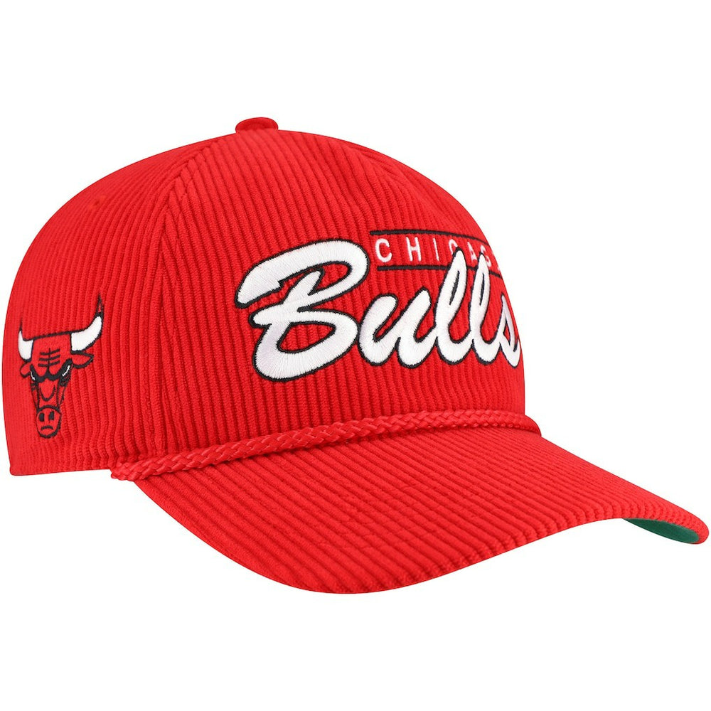 Red Chicago Bulls '47 Double Header Sidepatch Cord Hitch Adjustable Hat | NBA