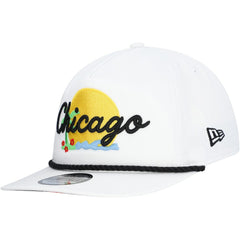 White Chicago Bulls Island Oasis Golfer Snapback Hat | NBA