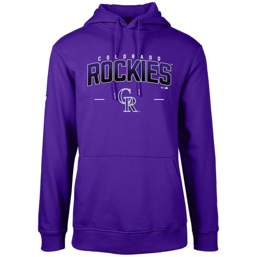 Colorado Rockies Levelwear Podium Doubleheader Pullover Hoodie - MLB Hoodies