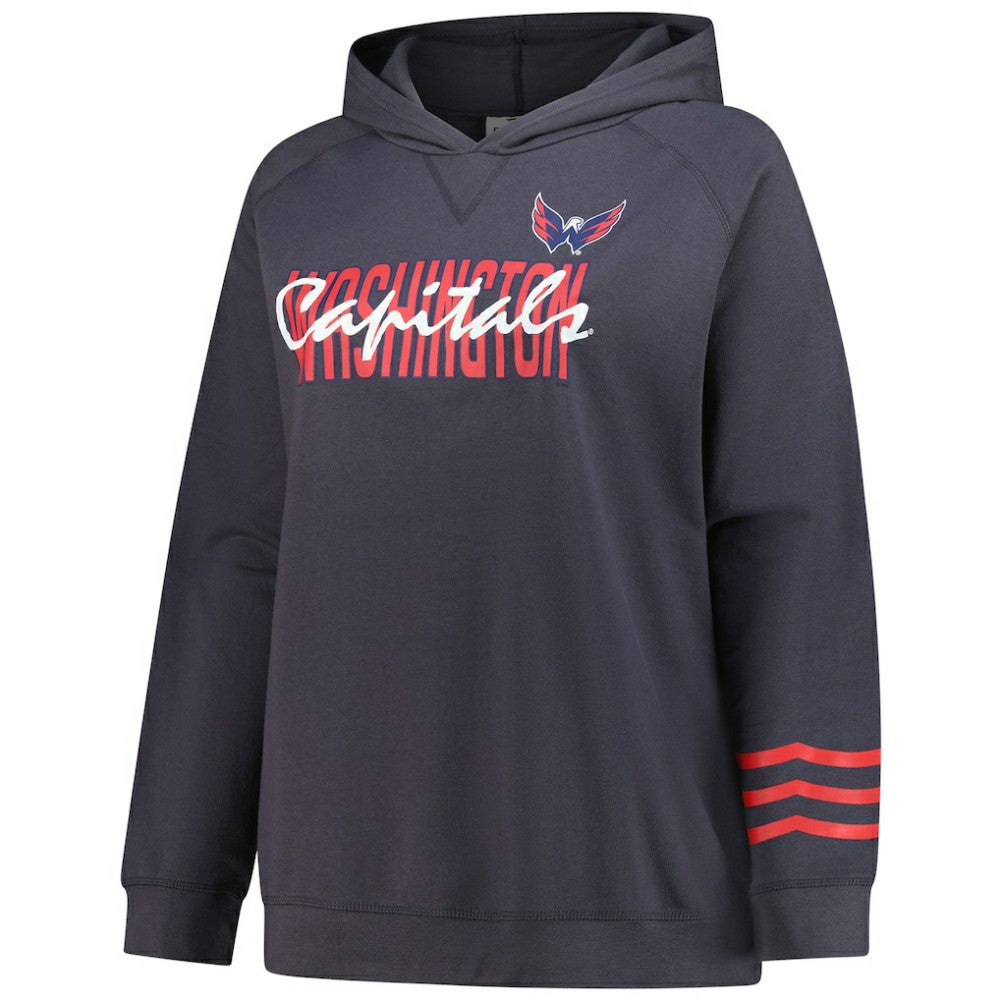 Washington Capitals Fanatics Women's Plus Size Lightweight Fleece Raglan Pullover Hoodie -  NHL Hoodies