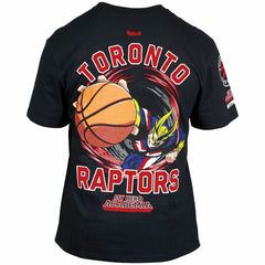 Black Toronto Raptors Hyperfly Unisex NBA x My Hero Academia All Might Smash T-Shirt | NBA