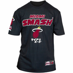 Black Miami Heat Hyperfly Unisex NBA x My Hero Academia All Might Smash T-Shirt | NBA