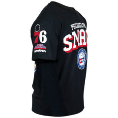 Black Philadelphia 76ers Hyperfly Unisex NBA x My Hero Academia All Might Smash T-Shirt | NBA