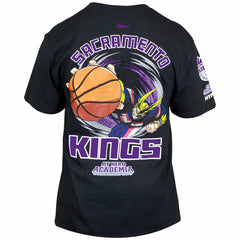 Black Sacramento Kings Hyperfly Unisex NBA x My Hero Academia All Might Smash T-Shirt | NBA