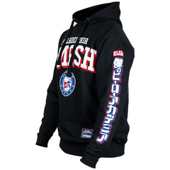 Black Philadelphia 76ers Hyperfly Unisex NBA x My Hero Academia All Might Smash Pullover Hoodie | NBA