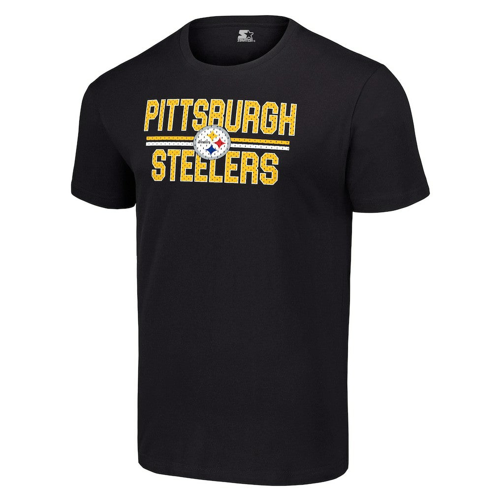 Pittsburgh Steelers Starter Team Mesh Print Graphic T-Shirt | NFL Discount
