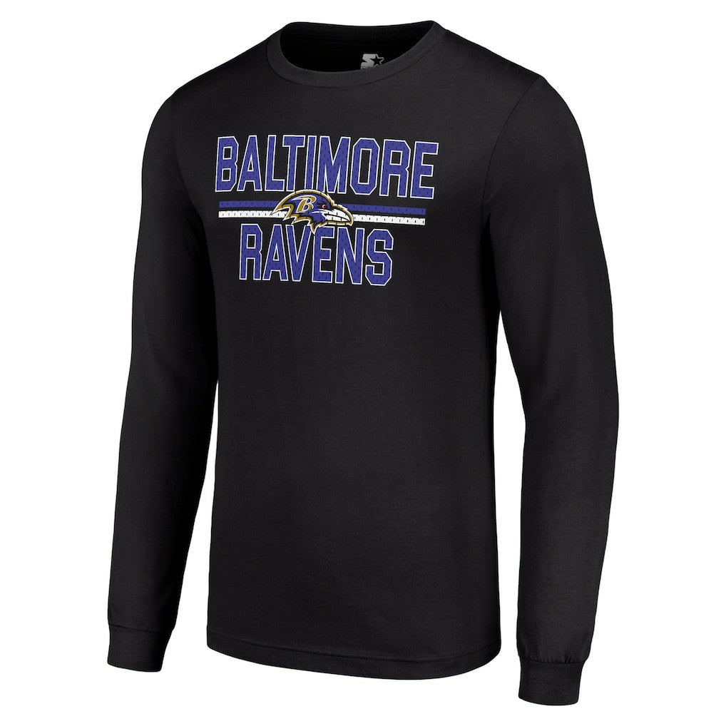 Baltimore Ravens Starter Team Mesh Print Graphic Long Sleeve T-Shirt | NFL Online