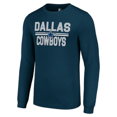 Dallas Cowboys Starter Team Mesh Print Graphic Long Sleeve T-Shirt | NFL Hot