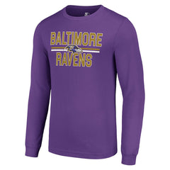 Baltimore Ravens Starter Team Mesh Print Graphic Long Sleeve T-Shirt | NFL Hot