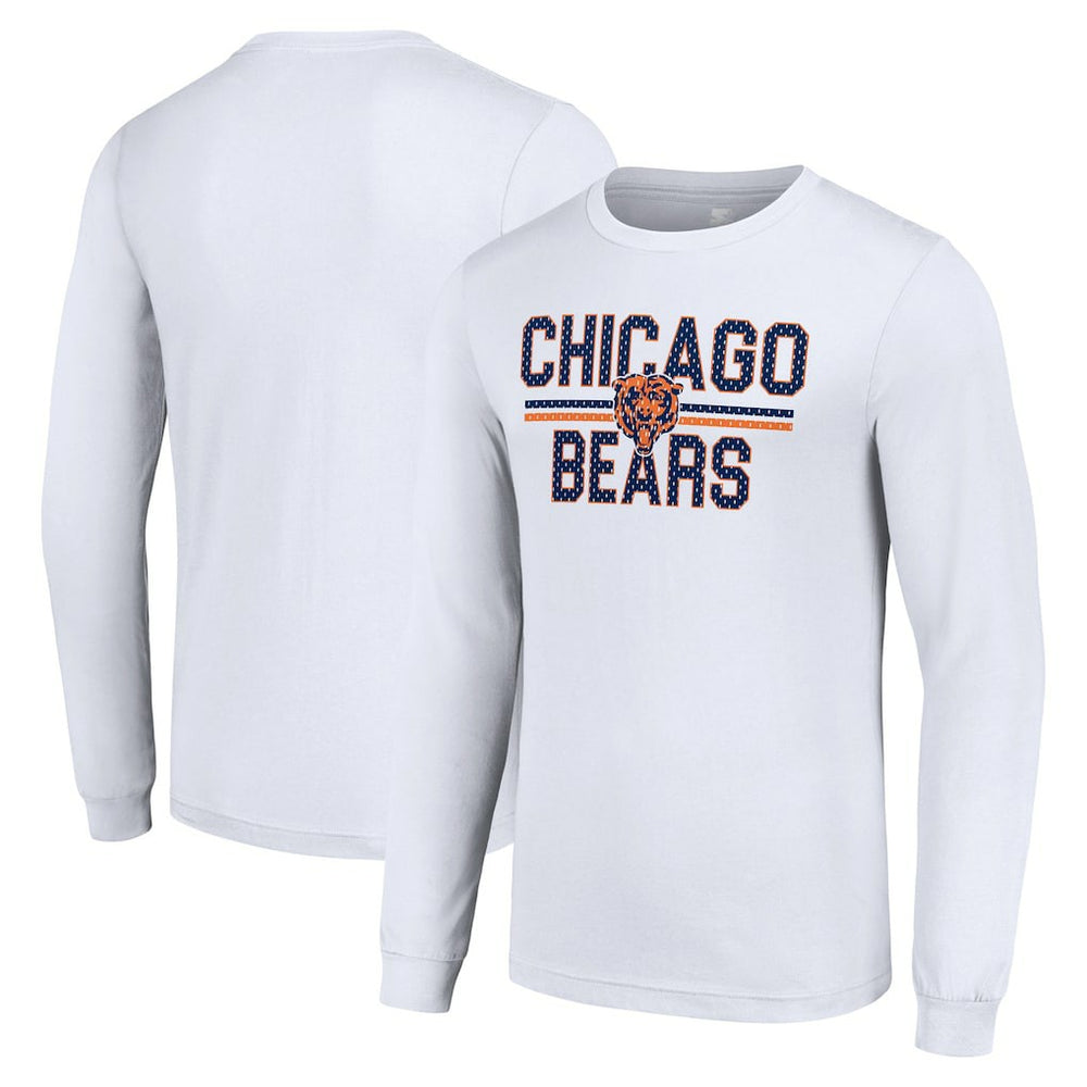 Chicago Bears Starter Team Mesh Print Graphic Long Sleeve T-Shirt | NFL New