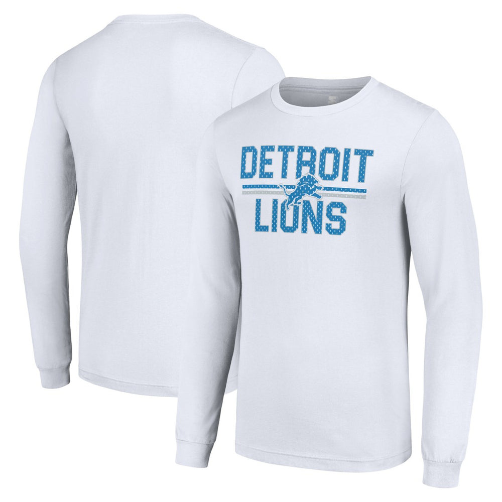 Detroit Lions Starter Team Mesh Print Graphic Long Sleeve T-Shirt | NFL Hot