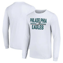 Philadelphia Eagles Starter Team Mesh Print Graphic Long Sleeve T-Shirt | NFL New