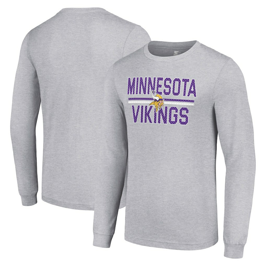 Minnesota Vikings Starter Team Mesh Print Graphic Long Sleeve T-Shirt | NFL New
