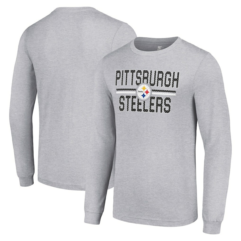 Pittsburgh Steelers Starter Team Mesh Print Graphic Long Sleeve T-Shirt | NFL Sale
