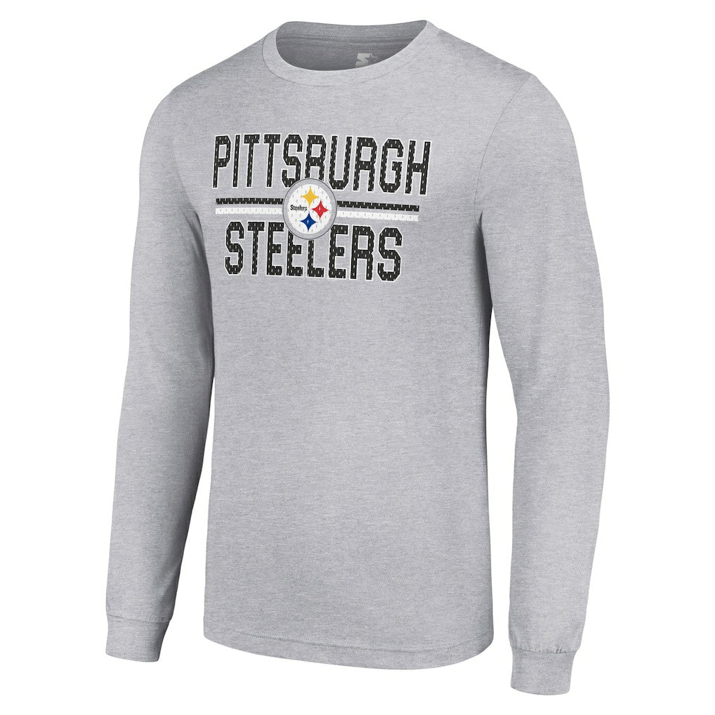 Pittsburgh Steelers Starter Team Mesh Print Graphic Long Sleeve T-Shirt | NFL Sale