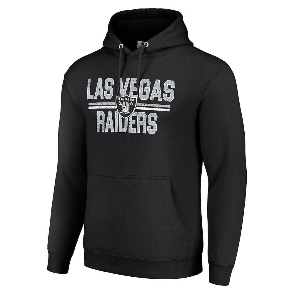 Las Vegas Raiders Starter Unisex Team Mesh Print Graphic Tri-Blend Pullover Hoodie | NFL Discount