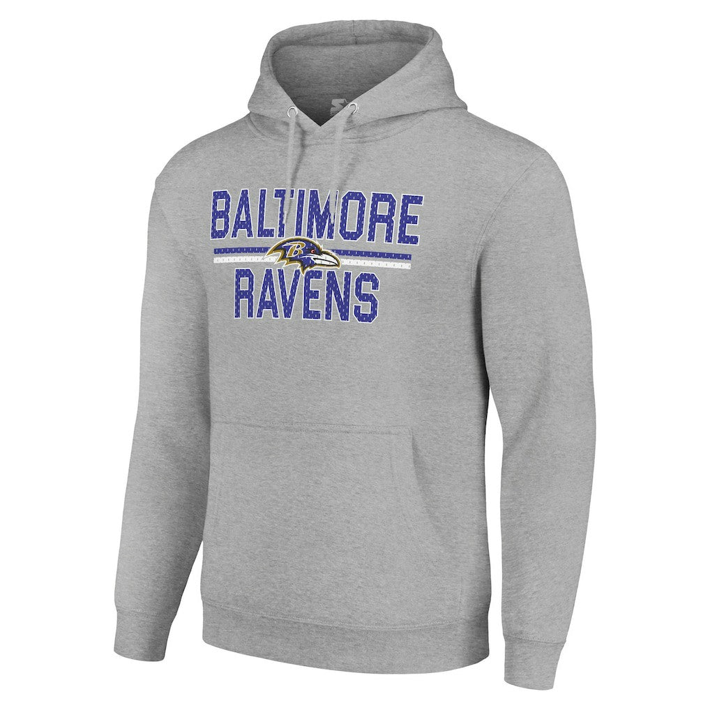 Baltimore Ravens Starter Unisex Team Mesh Print Graphic Tri-Blend Pullover Hoodie | NFL Sale