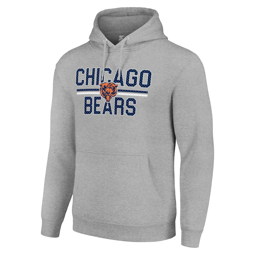 Chicago Bears Starter Unisex Team Mesh Print Graphic Tri-Blend Pullover Hoodie | NFL New