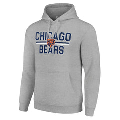 Chicago Bears Starter Unisex Team Mesh Print Graphic Tri-Blend Pullover Hoodie | NFL New