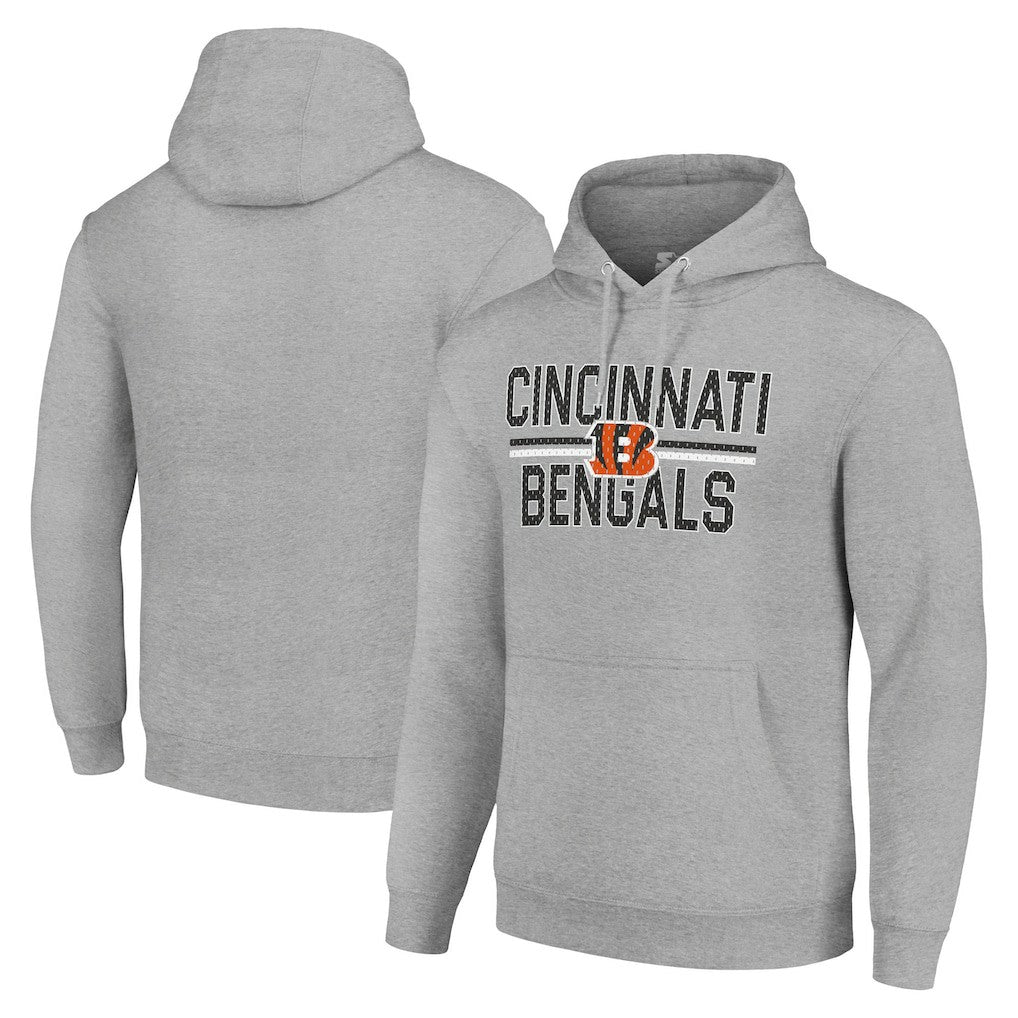 Cincinnati Bengals Starter Unisex Team Mesh Print Graphic Tri-Blend Pullover Hoodie | NFL Hot