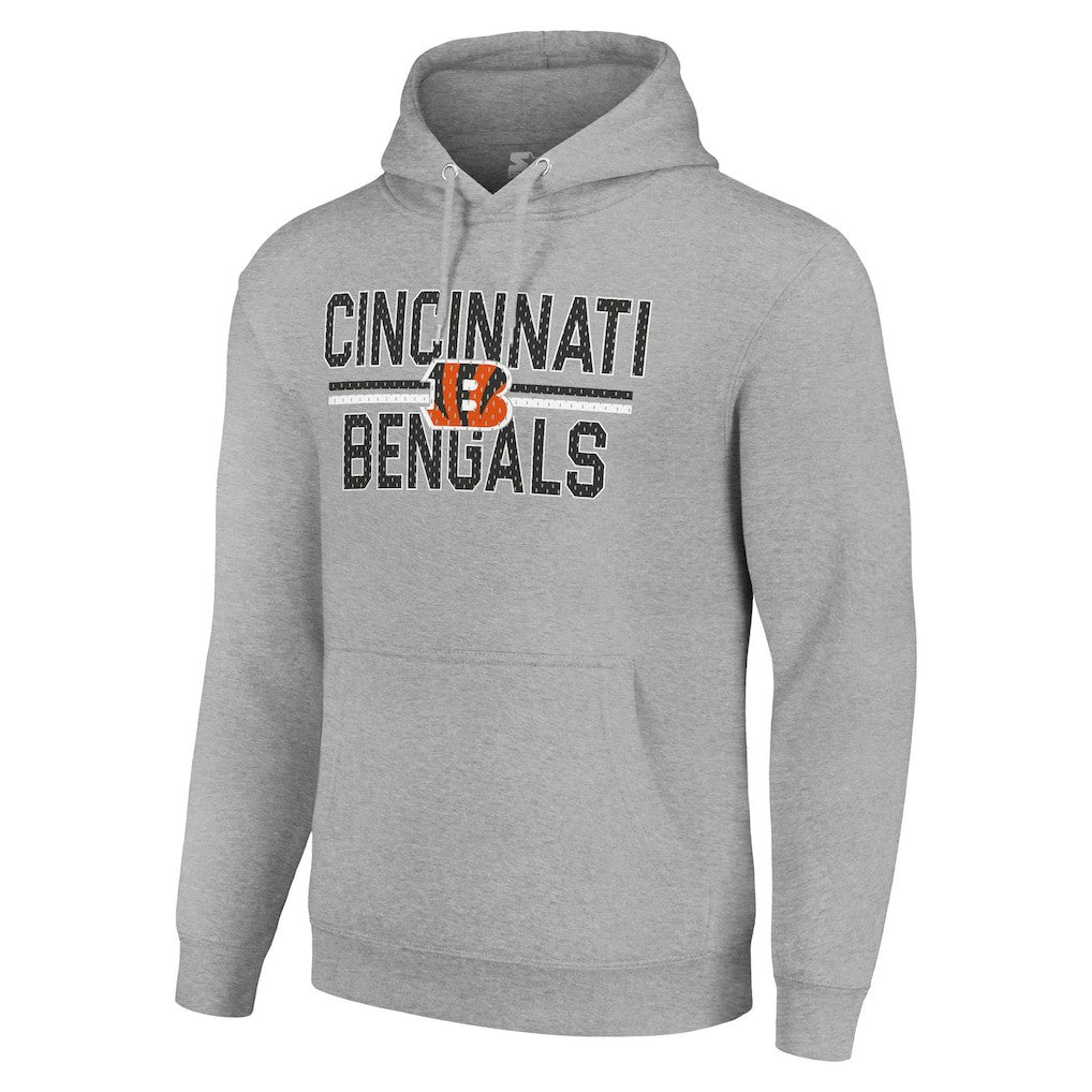 Cincinnati Bengals Starter Unisex Team Mesh Print Graphic Tri-Blend Pullover Hoodie | NFL Hot
